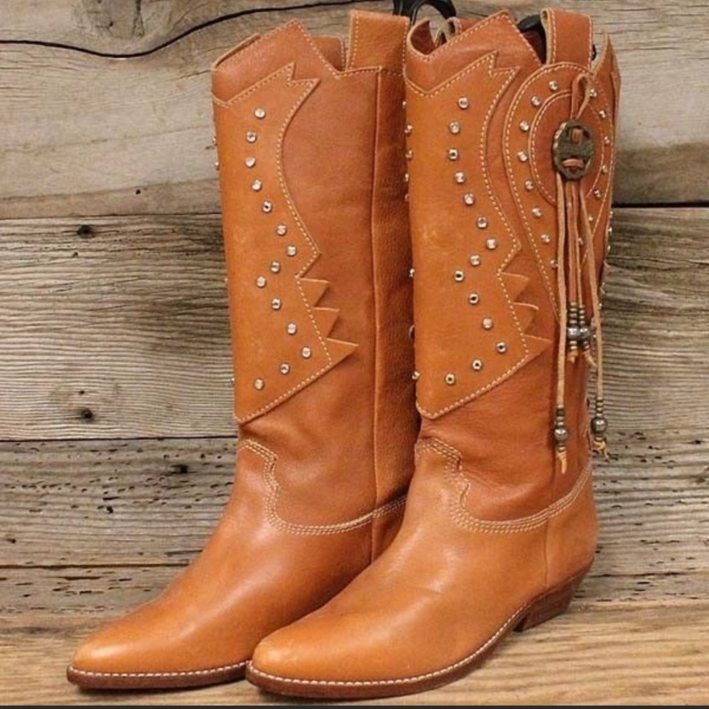 Vintage Hokus Pokus Western Cowgirl Boots Sz 6.5M